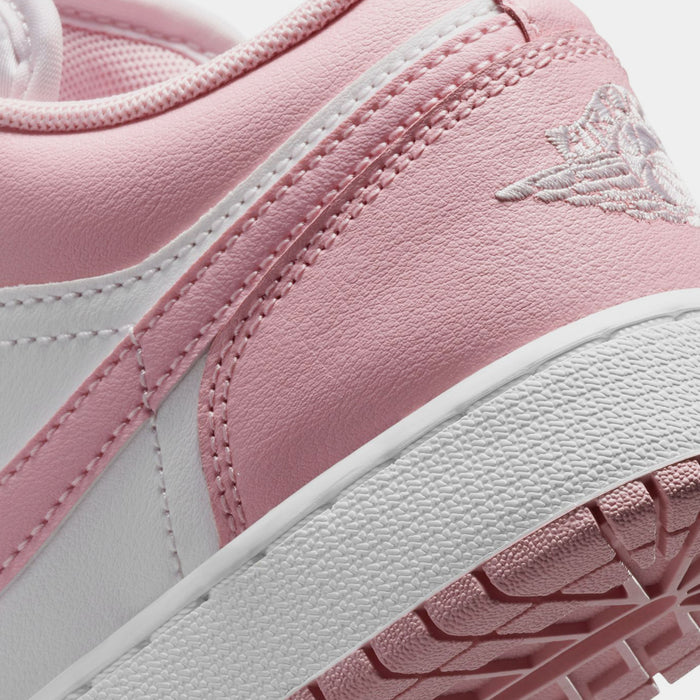 Air Jordan 1 Low Grade School Lifestyle Shoes (Medium Soft Pink/White/Pearl Pink)