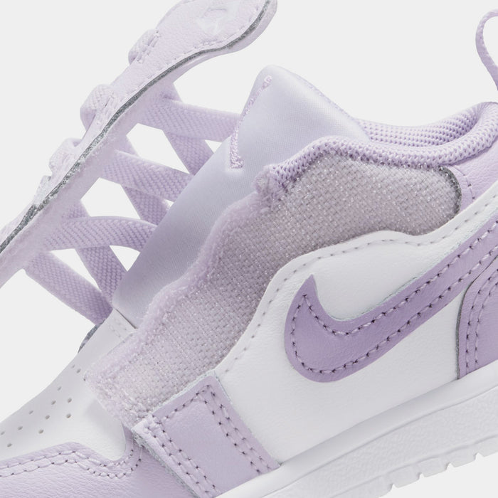 Air Jordan 1 Low Infant Toddler Lifestyle Shoes (Light Grape/Violet Mist/White)