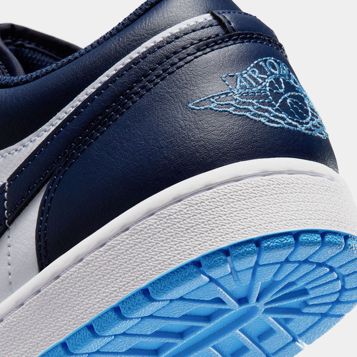 Air Jordan 1 Low Mens Lifestyle Shoes (Midnight Navy/White/University Blue)