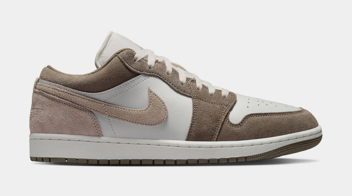 Air Jordan 1 Low Mens Lifestyle Shoes (Olive Grey/Summit White/Pale Ivory/Enigma Stone)