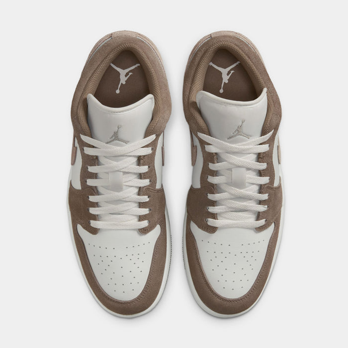 Air Jordan 1 Low Mens Lifestyle Shoes (Olive Grey/Summit White/Pale Ivory/Enigma Stone)