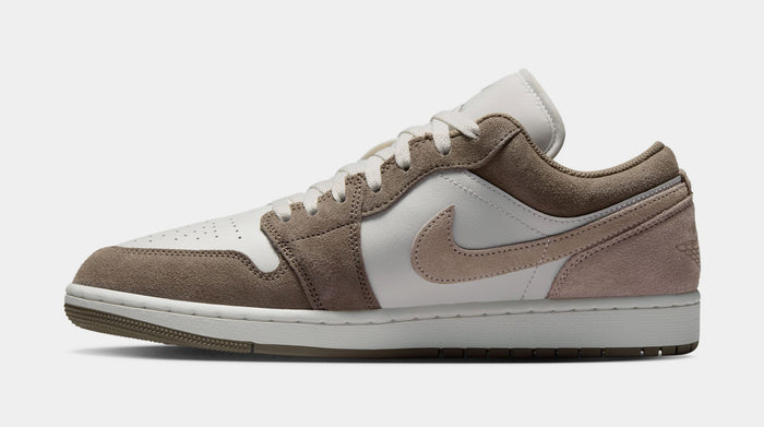 Air Jordan 1 Low Mens Lifestyle Shoes (Olive Grey/Summit White/Pale Ivory/Enigma Stone)