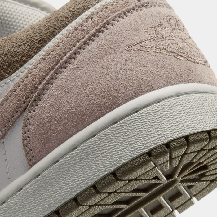 Air Jordan 1 Low Mens Lifestyle Shoes (Olive Grey/Summit White/Pale Ivory/Enigma Stone)