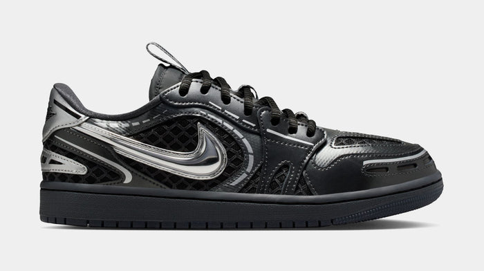 Air Jordan 1 Low Method of Make Womens Lifestyle Shoes (Black/Metallic Silver/White/Anthracite)