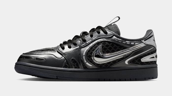 Air Jordan 1 Low Method of Make Womens Lifestyle Shoes (Black/Metallic Silver/White/Anthracite)