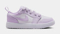 Air Jordan 1 Low Preschool Lifestyle Shoes (Barely Grape/White/Violet Mist)