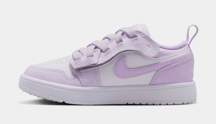 Air Jordan 1 Low Preschool Lifestyle Shoes (Barely Grape/White/Violet Mist)