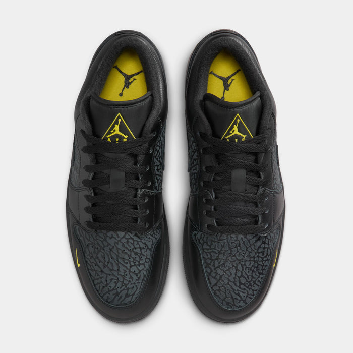 Air Jordan 1 Low SE Mens Lifestyle Shoes (Black/Tour Yellow/Anthracite)