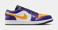 Air Jordan 1 Low SE Mens Lifestyle Shoes (Court Purple/White/Black/University Gold)