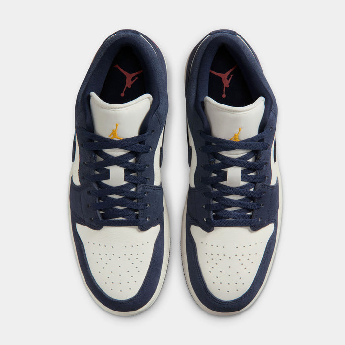 Air Jordan 1 Low SE Mens Lifestyle Shoes (OBsidian/Obsidian/University Gold)