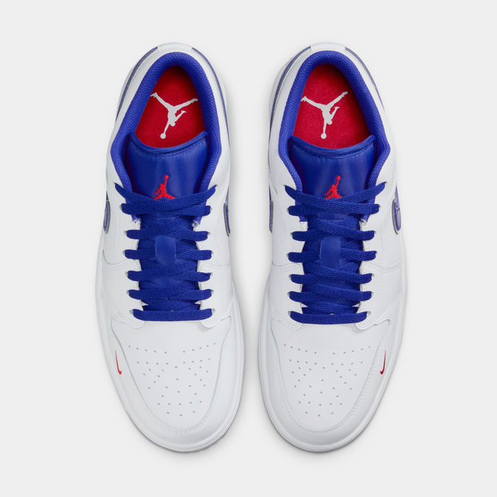 Air Jordan 1 Low SE Mens Lifestyle Shoes (White/University Red/Old Royal)