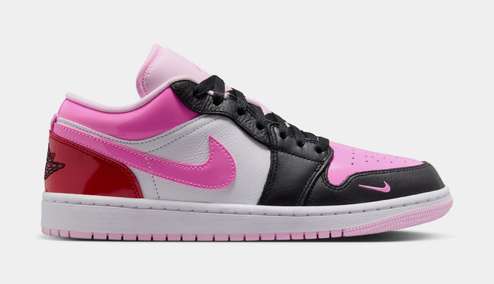 Air Jordan 1 Low SE Womens Lifestyle Shoes (Black/Pink Spell/White)