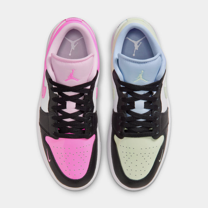 Air Jordan 1 Low SE Womens Lifestyle Shoes (Black/Pink Spell/White)