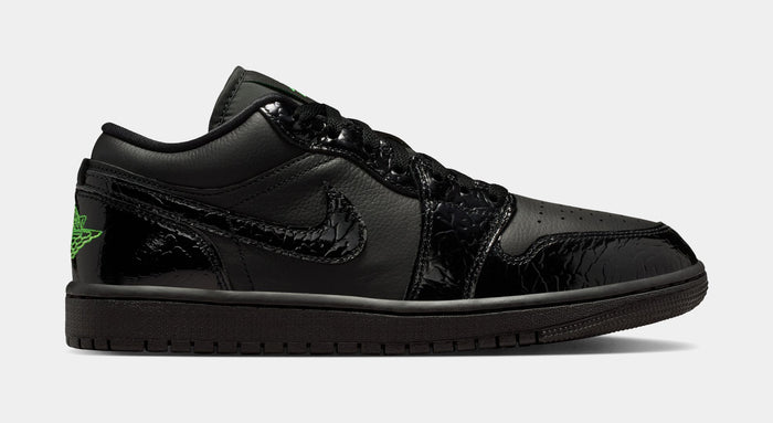 Air Jordan 1 Low SE Womens Lifestyle Shoes (Black/Scream Green/Black/Black)