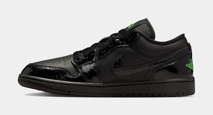 Air Jordan 1 Low SE Womens Lifestyle Shoes (Black/Scream Green/Black/Black)