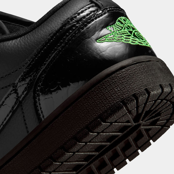 Air Jordan 1 Low SE Womens Lifestyle Shoes (Black/Scream Green/Black/Black)