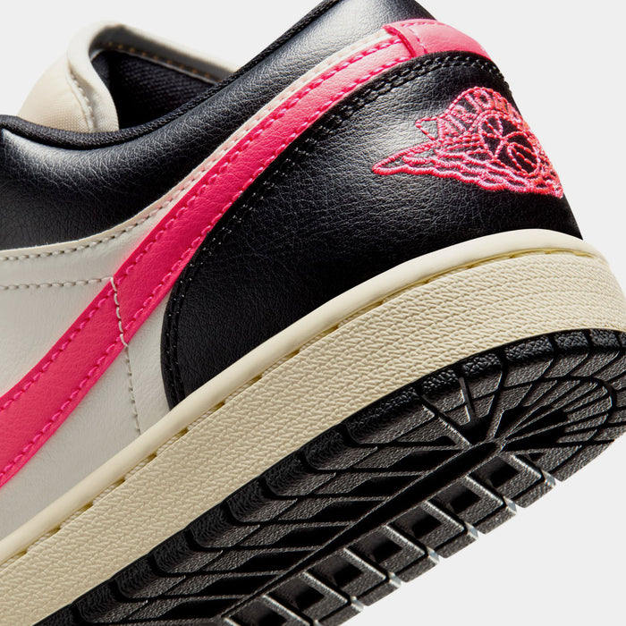 Air Jordan 1 Low Womens Lifestyle Shoes (Pale Ivory/Racer Pink/Black/Muslin)