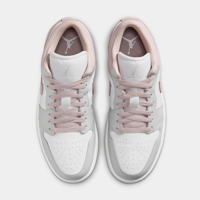 Air Jordan 1 Low Womens Lifestyle Shoes (Particle Rose/Neutral Grey/White)