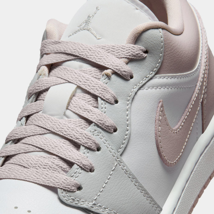 Air Jordan 1 Low Womens Lifestyle Shoes (Particle Rose/Neutral Grey/White)