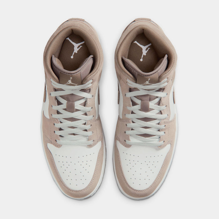 Air Jordan 1 Mid Mens Lifestyle Shoes (Enigma Stone/Olive Grey/Summit White)