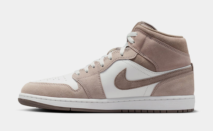 Air Jordan 1 Mid Mens Lifestyle Shoes (Enigma Stone/Olive Grey/Summit White)