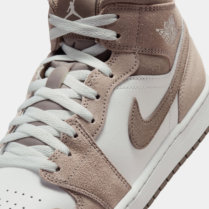 Air Jordan 1 Mid Mens Lifestyle Shoes (Enigma Stone/Olive Grey/Summit White)