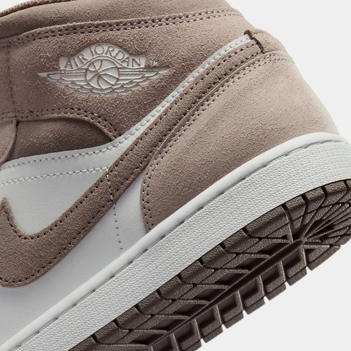 Air Jordan 1 Mid Mens Lifestyle Shoes (Enigma Stone/Olive Grey/Summit White)