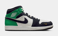 Air Jordan 1 Mid Mens Lifestyle Shoes (Summit White/Lucky Green/University Gold/Black)