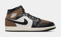 Air Jordan 1 Mid Palomino Mens Lifestyle Shoes (Black/Palomino/University Red/Phantom)