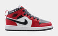 Air Jordan 1 Mid Preschool Lifestyle Shoes (Black/Red/White)