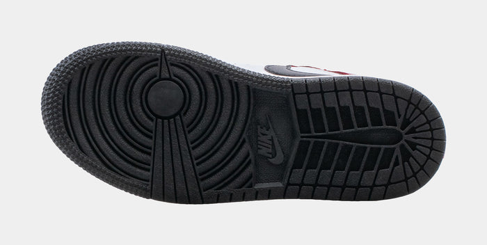 Air Jordan 1 Mid Preschool Lifestyle Shoes (Black/Red/White)