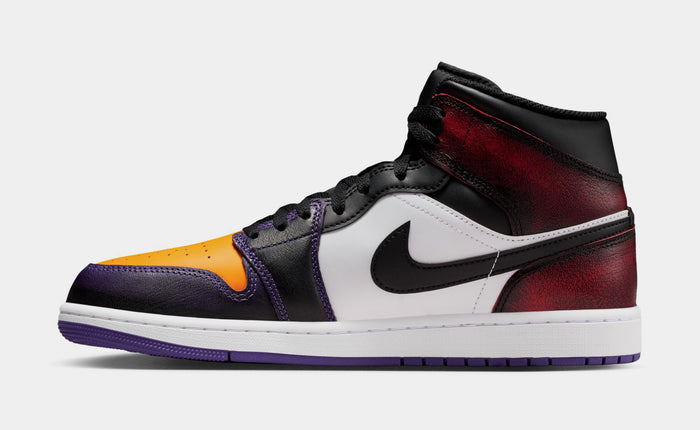 Air Jordan 1 Mid SE Mens Lifestyle Shoes (True Red/Black/White/Court Purple)