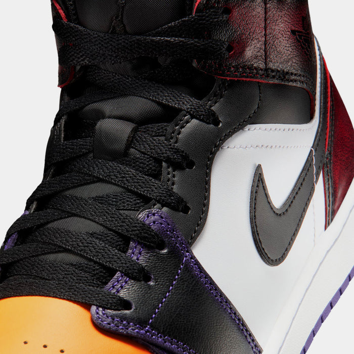 Air Jordan 1 Mid SE Mens Lifestyle Shoes (True Red/Black/White/Court Purple)