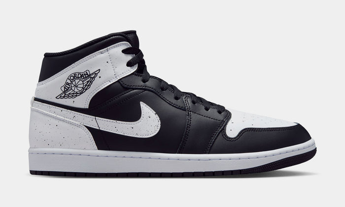 Air Jordan 1 Mid SE Oreo Mens Lifestyle Shoes (Black/Black/White)