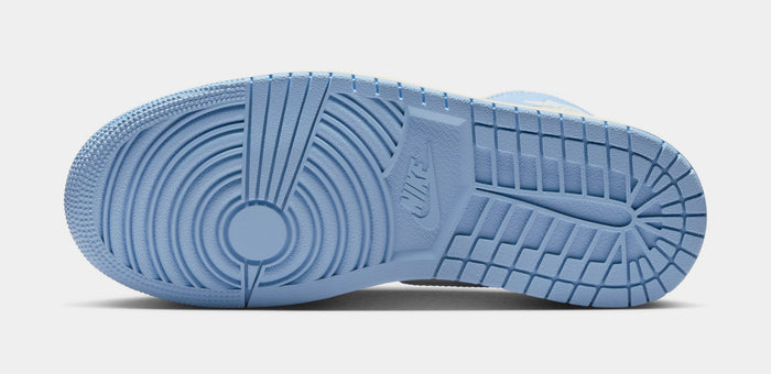 Air Jordan 1 Mid Womens Lifestyle Shoes (Psychic Blue/Neutral Grey/Sail)