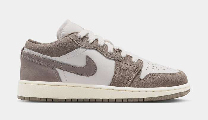 Air Jordan 1 Retro Grade School Lifestyle Shoes (Olive Grey/Enigma Stone/Summit White/Pale Ivory)