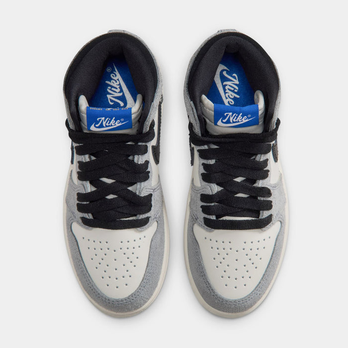 Air Jordan 1 Retro High OG Cool Grey Preschool Lifestyle Shoes (Cool Grey/Black/Sail/Game Royal)