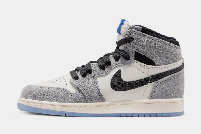 Air Jordan 1 Retro High OG Cool Grey Preschool Lifestyle Shoes (Cool Grey/Black/Sail/Game Royal)