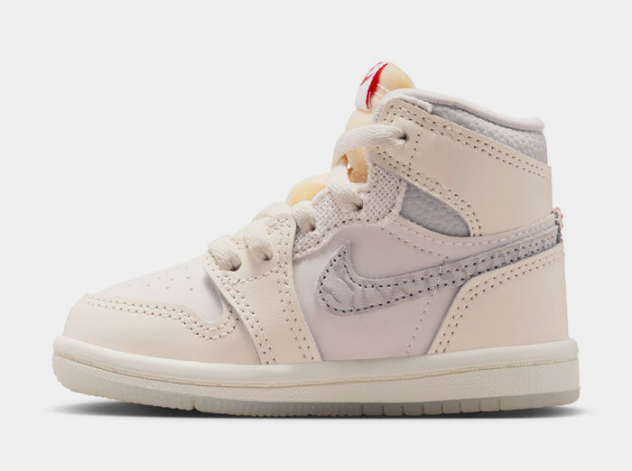 Air Jordan 1 Retro High OG Sail Infant Toddler Lifestyle Shoes (Sail/University Red/Pale Ivory)