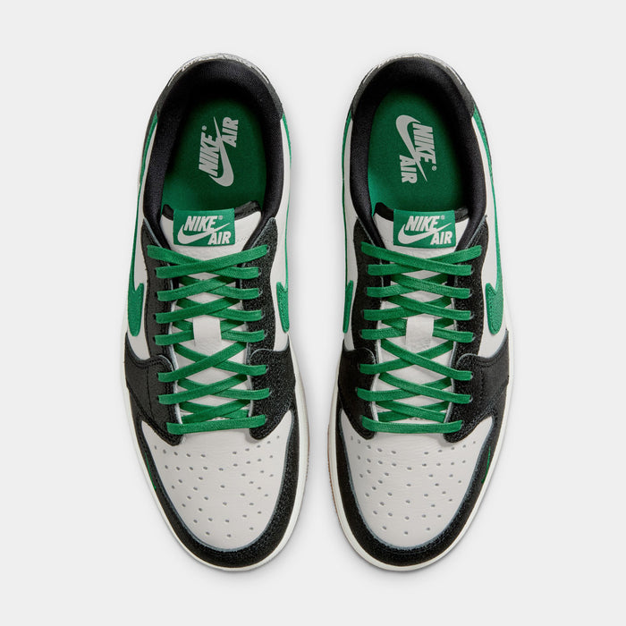 Air Jordan 1 Retro Low OG Phantom And Pine Green Mens Lifestyle Shoes (Phantom/Pine Green/Black)