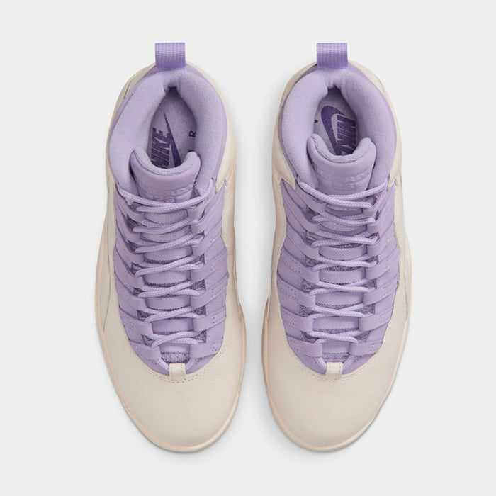 Air Jordan 10 Retro Hydrangeas Womens Lifestyle Shoes (Chalk/Hydrangeas/Wild Grape)