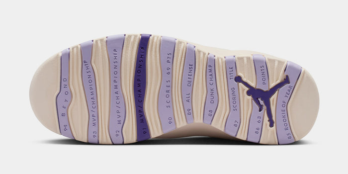 Air Jordan 10 Retro Hydrangeas Womens Lifestyle Shoes (Chalk/Hydrangeas/Wild Grape)