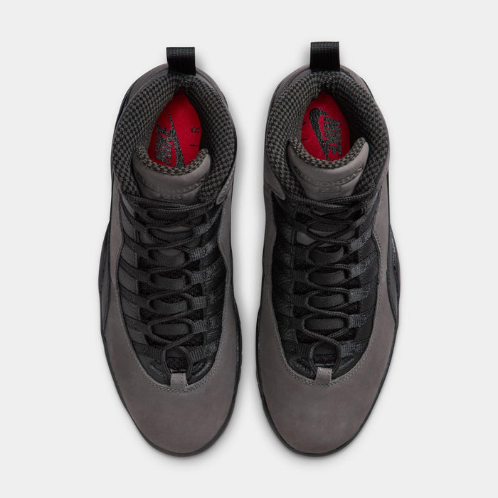 Air Jordan 10 Retro Shadow Mens Lifestyle Shoes (Charred Grey/True Red/Black) Limit One Per Customer