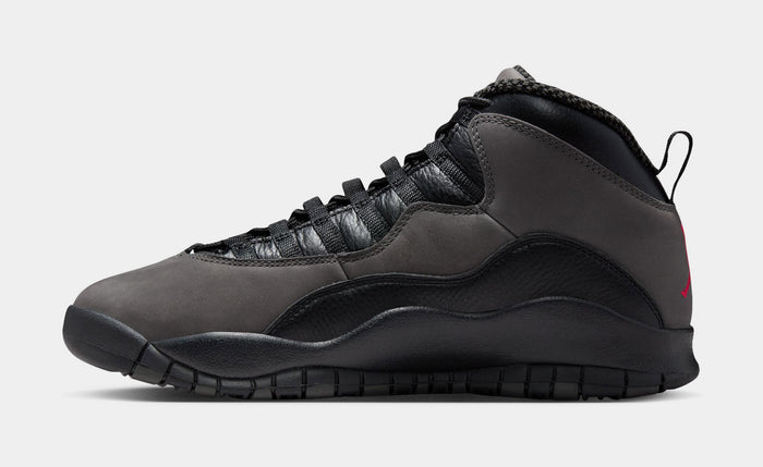 Air Jordan 10 Retro Shadow Mens Lifestyle Shoes (Charred Grey/True Red/Black) Limit One Per Customer