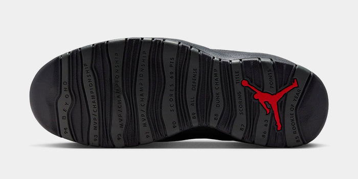 Air Jordan 10 Retro Shadow Mens Lifestyle Shoes (Charred Grey/True Red/Black) Limit One Per Customer
