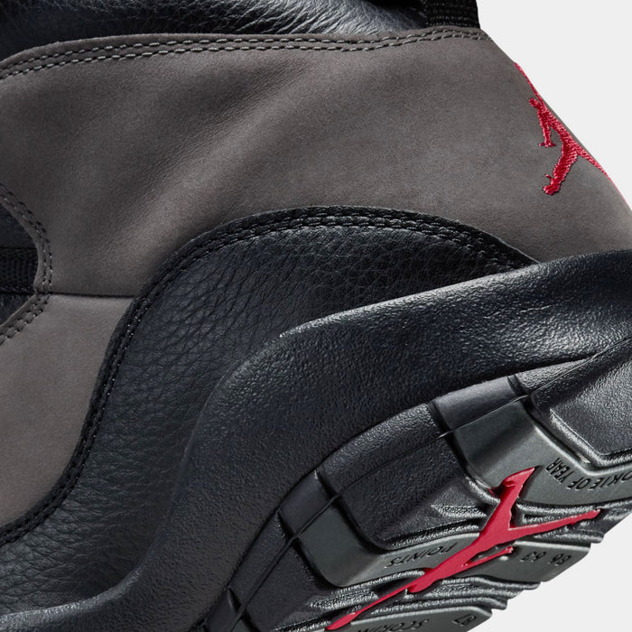 Air Jordan 10 Retro Shadow Mens Lifestyle Shoes (Charred Grey/True Red/Black) Limit One Per Customer
