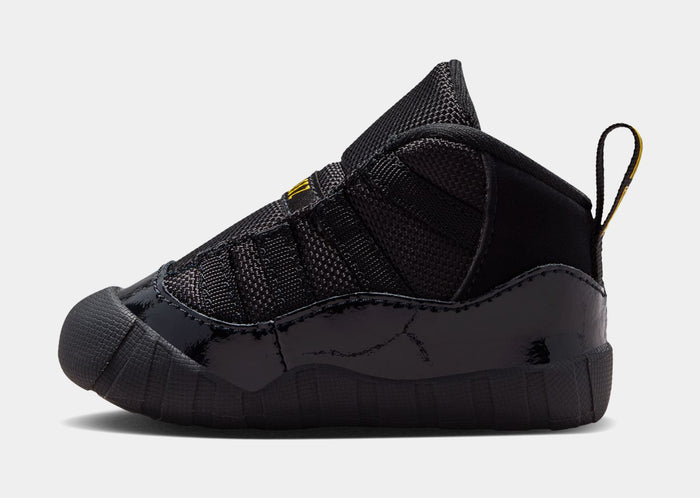 Air Jordan 11 Retro Gamma Infant Crib Bootie Lifestyle Shoes (Black/Gamma Blue/Varsity Maize)
