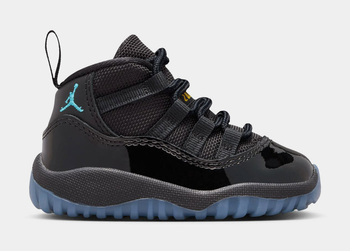 Air Jordan 11 Retro Gamma Infant Toddler Lifestyle Shoes (Black/Gamma Blue/Black Varsity/Maize) Limit One Per Customer