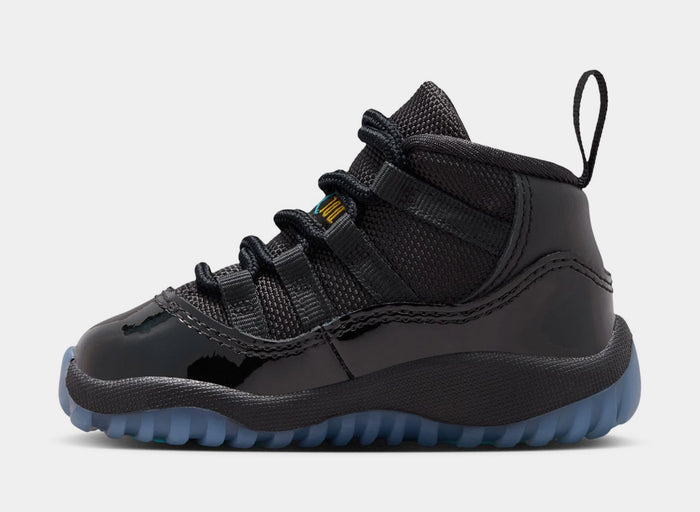 Air Jordan 11 Retro Gamma Infant Toddler Lifestyle Shoes (Black/Gamma Blue/Black Varsity/Maize) Limit One Per Customer