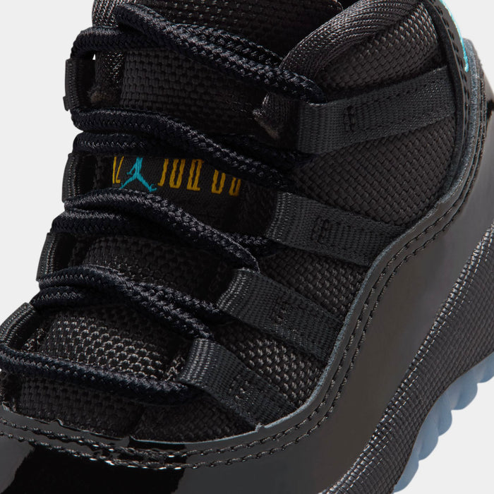 Air Jordan 11 Retro Gamma Infant Toddler Lifestyle Shoes (Black/Gamma Blue/Black Varsity/Maize) Limit One Per Customer